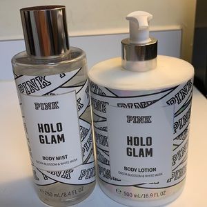 🖤🤍 Victoria’s Secret PINK HOLO GLAM Bundle